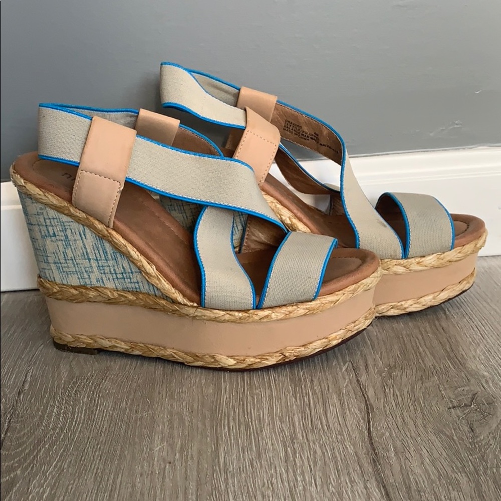 Nicole summer braided wedges